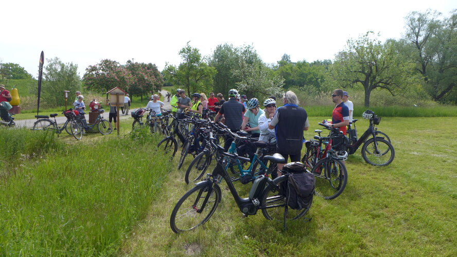 Teilnehmer der geführten Kneipp-Radtour