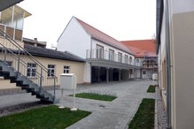 Innenhof des Pflegecampus